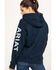 Image #2 - Ariat Women's FR Primo Fleece Logo Hooded Sweatshirt, Navy, hi-res