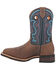 Image #3 - Dan Post Women's Jesse Western Performance Boots - Broad Square Toe, Brown, hi-res