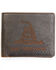 Cody James Men's Brown Don't Tread on Me Bifold Wallet, Dark Brown, hi-res