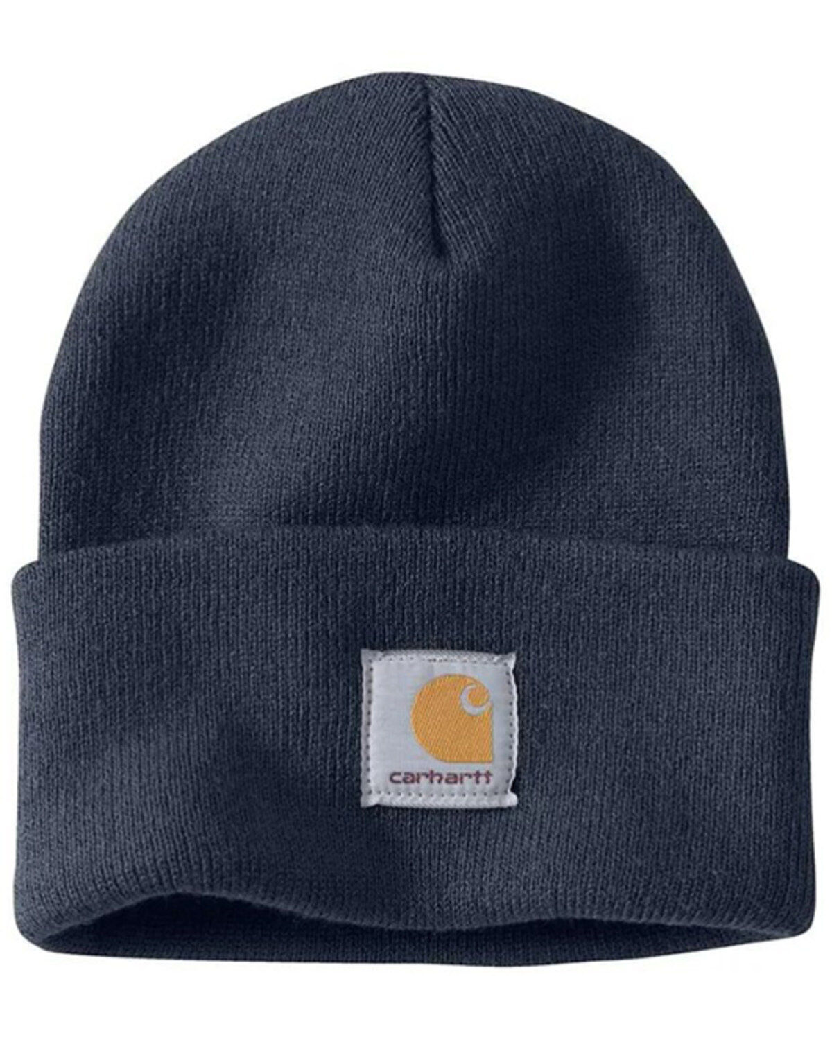 Image #1 - Carhartt Men's Acrylic Watch Hat, Navy, hi-res