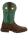 Image #2 - Rocky Women's Legacy 32 Western Boots - Square Toe, Green/brown, hi-res