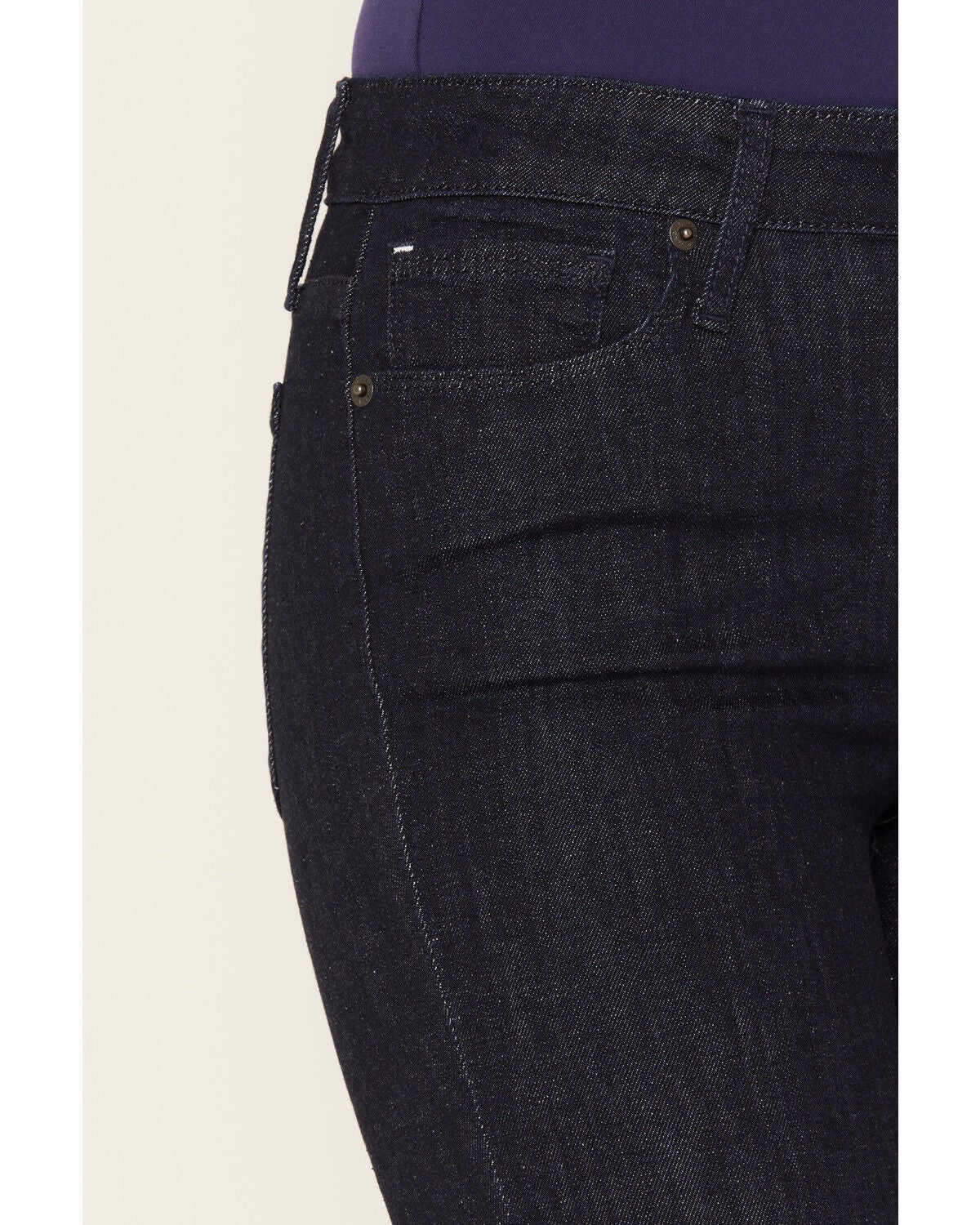 Image #2 - Haala Women's Vintage Dark Wash Venice Bootcut Stretch Denim Jeans, Dark Wash, hi-res