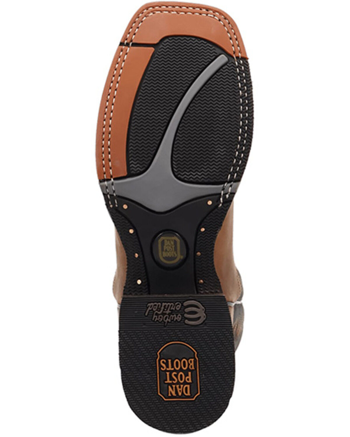 Image #7 - Dan Post Men's Lance Performance Western Boots - Broad Square Toe, Tan, hi-res