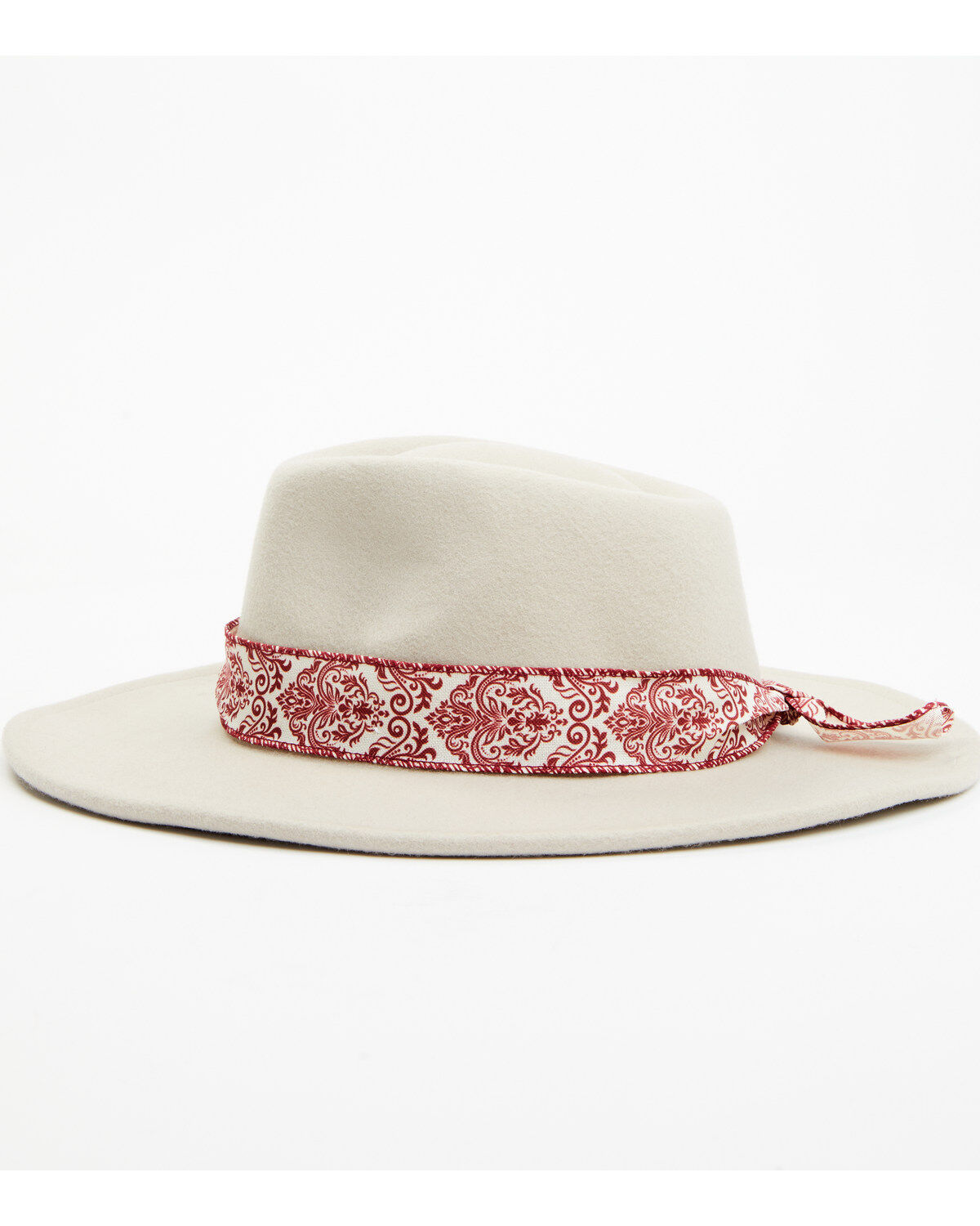 Image #3 - Nikki Beach Women's Mink Cheyenne Ribbon Fedora, Cream, hi-res