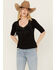 Image #1 - Idyllwind Women's Linder Fringe Front Tree, Black, hi-res