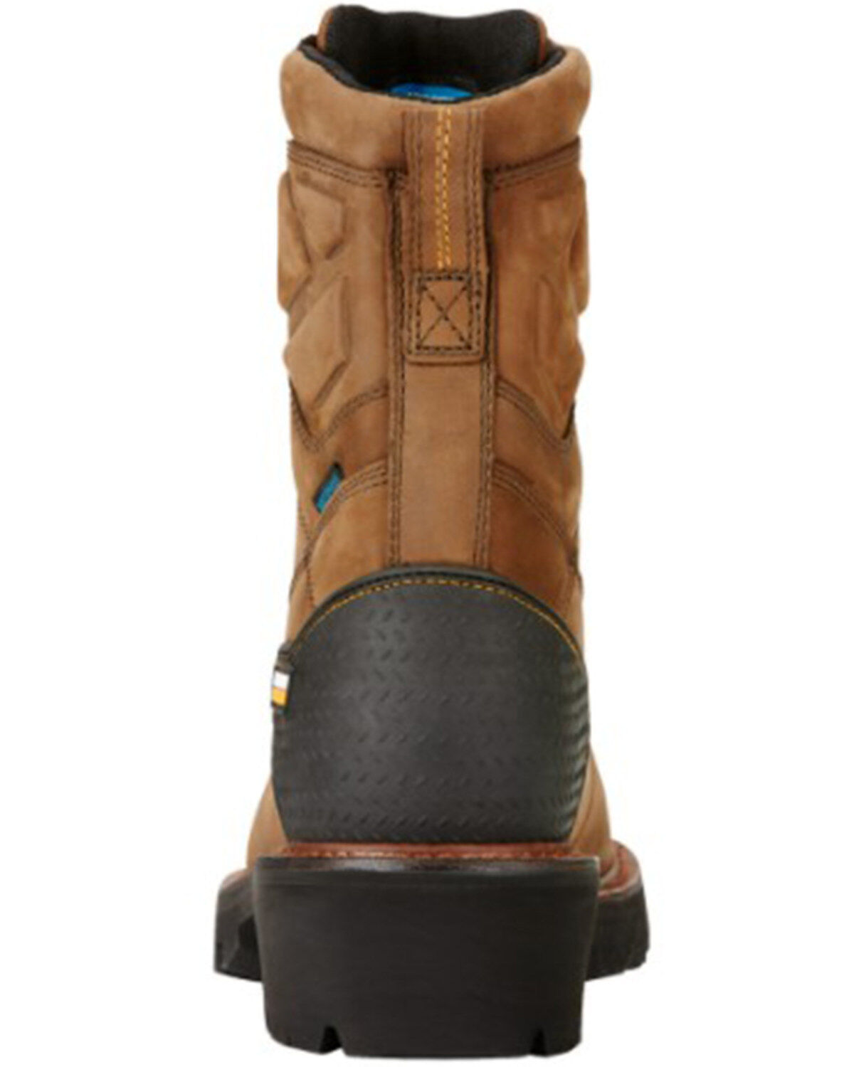 Image #4 - Ariat Men's Powerline H2O Work Boots - Soft Toe, Brown, hi-res