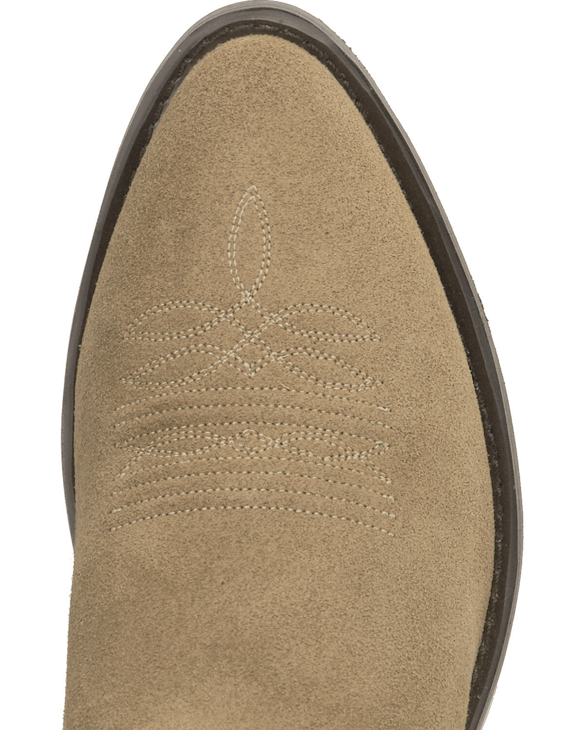 Image #6 - Old West Men's Roughout Suede Western Boots - Medium Toe, , hi-res