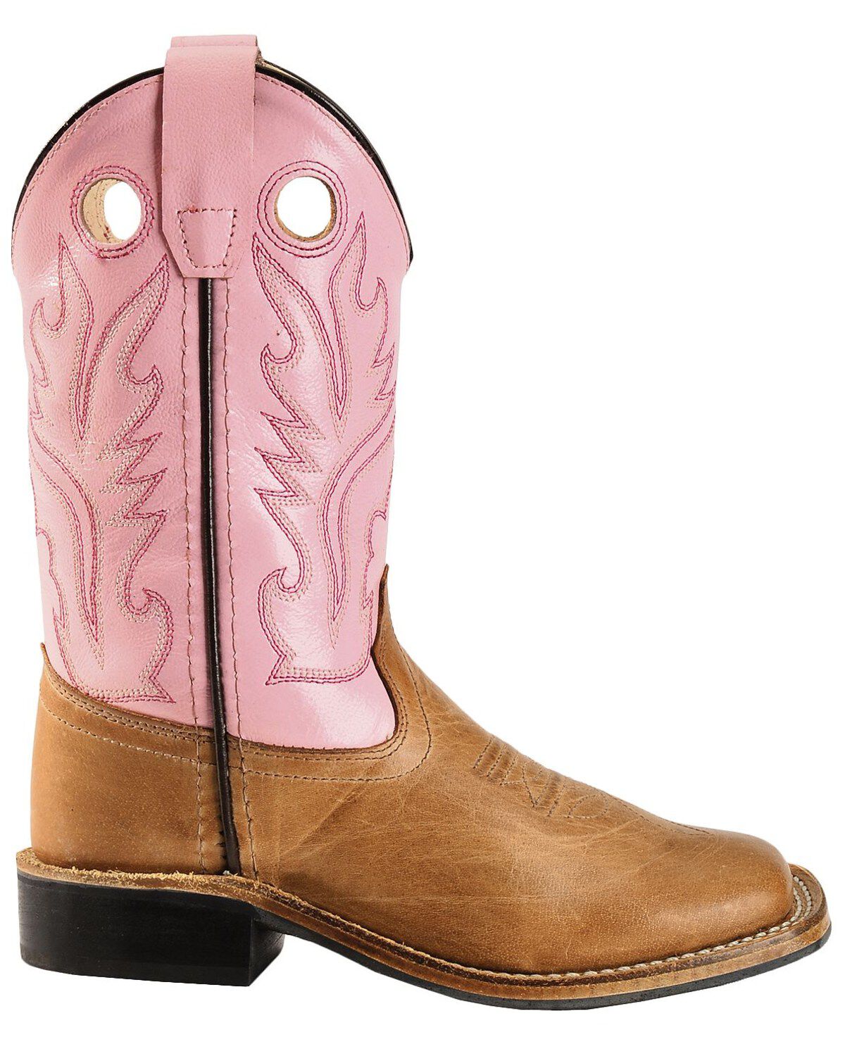 Image #2 - Old West Little Girls' Canyon Western Boots - Square Toe, , hi-res
