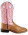 Old West Youth Girls' Canyon Western Boots - Square Toe, Tan, hi-res