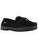 Image #1 - Lamo Footwear Men's Leather Moccasin Slippers - Moc Toe, Black, hi-res