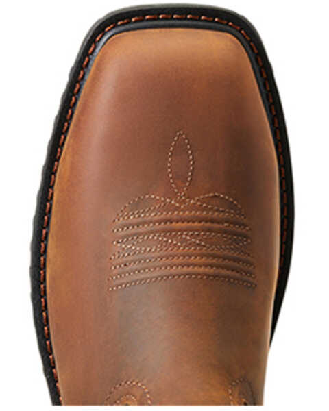 Image #4 - Ariat Men's Rigtek H20 Distressed Waterproof Work Boots - Composite Toe , Brown, hi-res