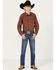 Image #2 - Cody James Boys' Paisley Print Long Sleeve Western Snap Shirt, Burgundy, hi-res