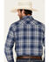 Ariat Men's Hempstead Retro Small Plaid Long Sleeve Snap Western Shirt , Blue, hi-res