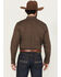 Image #4 - Cody James Men's Sebastian Geo Print Long Sleeve Button-Down Stretch Western Shirt, Dark Brown, hi-res