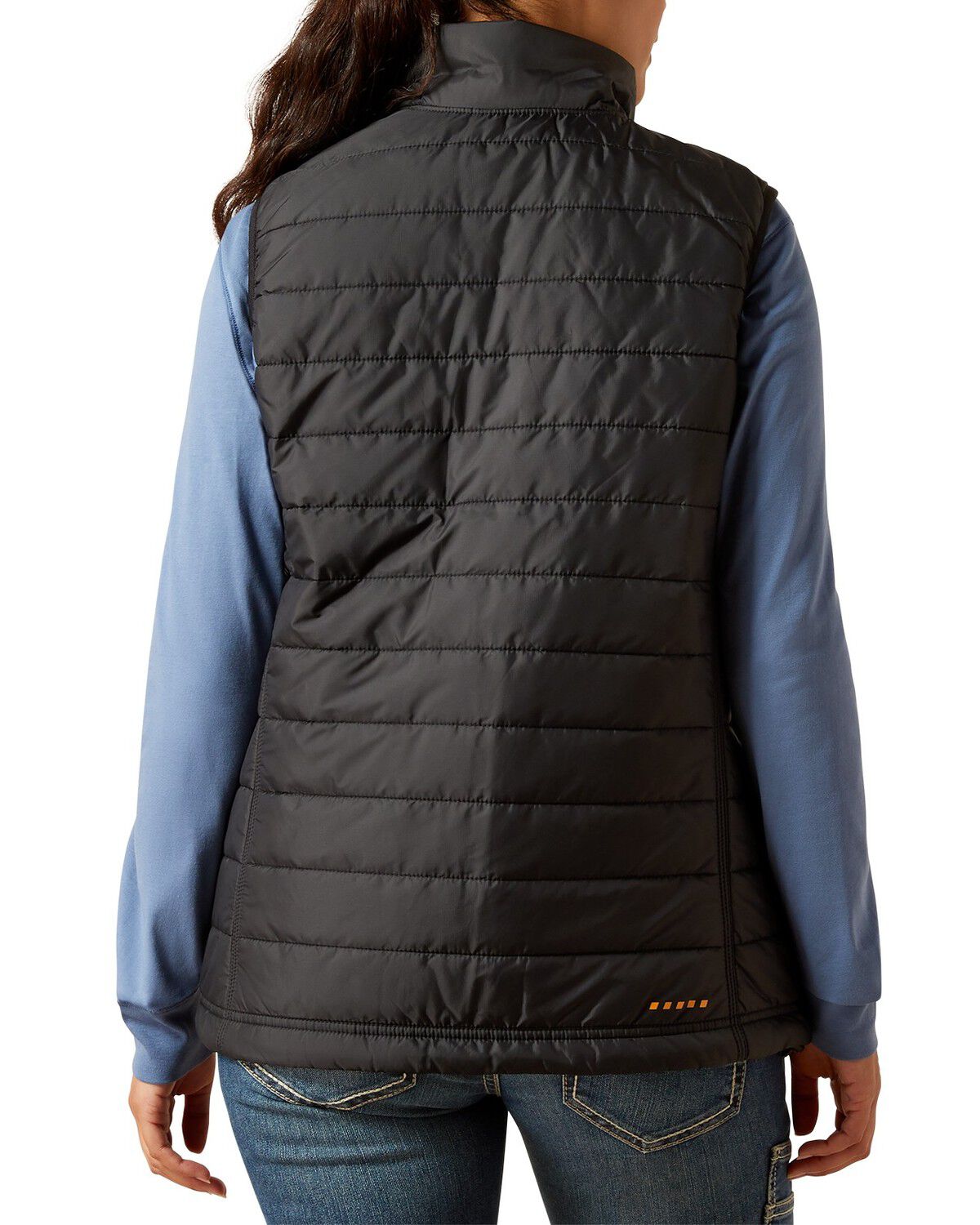 Image #2 - Ariat Women's Cordura &reg; Ripstop Lightweight Insulated Vest, Black, hi-res