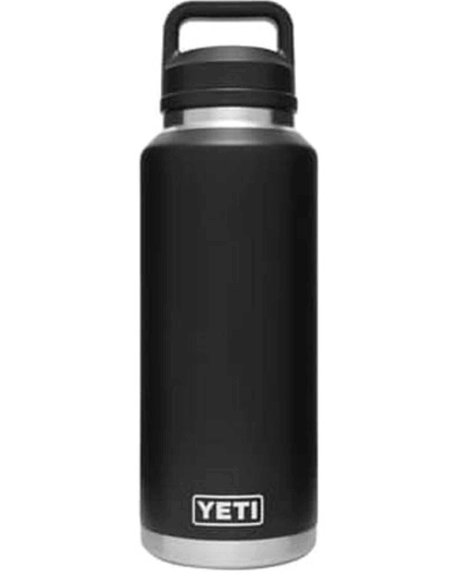 Image #1 - YETI Rambler® 46oz Chug Cap Water Bottle, Black, hi-res