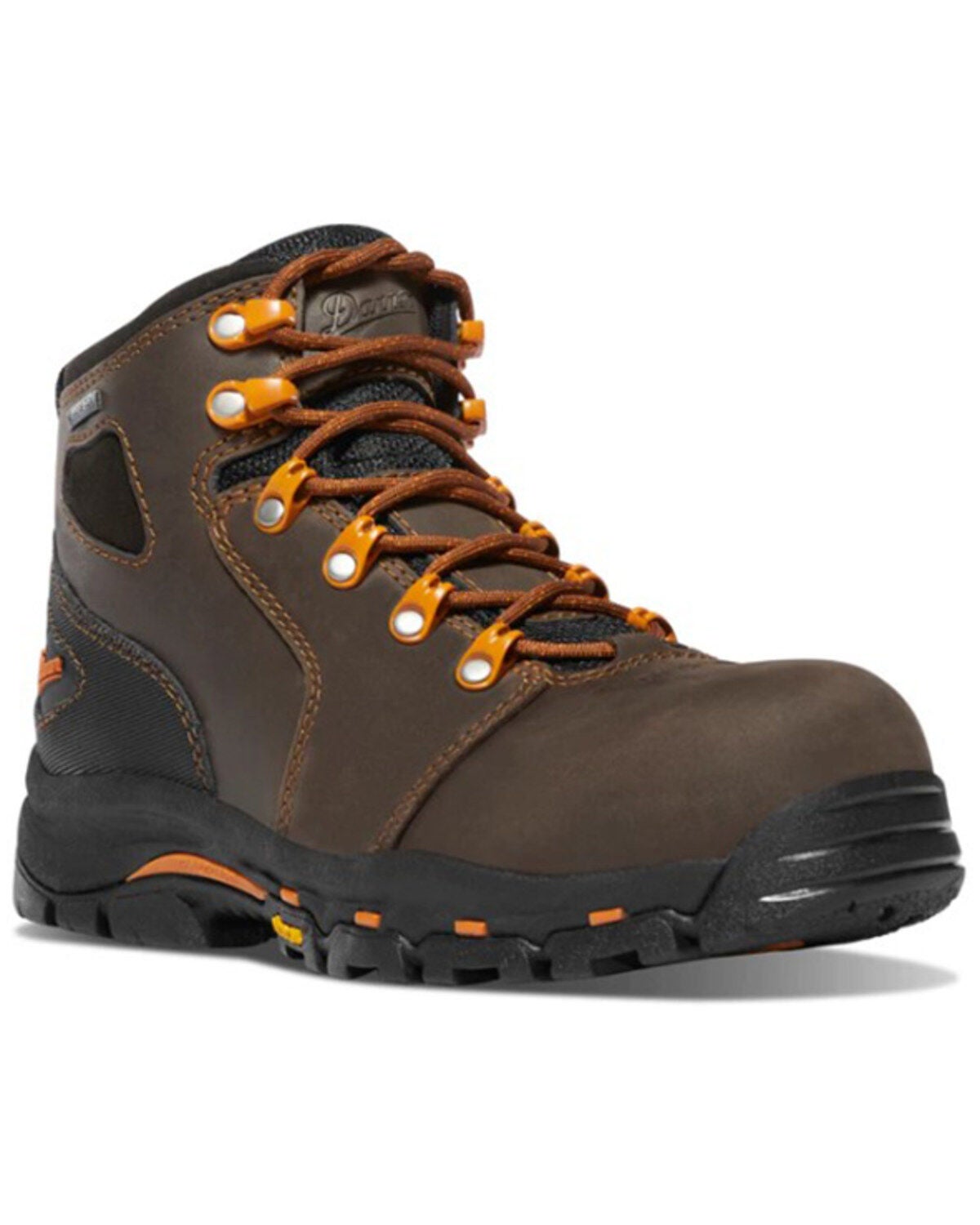 Danner Women's Vicious Work Waterproof Lace-Up Boots - Composite Toe, Brown, hi-res