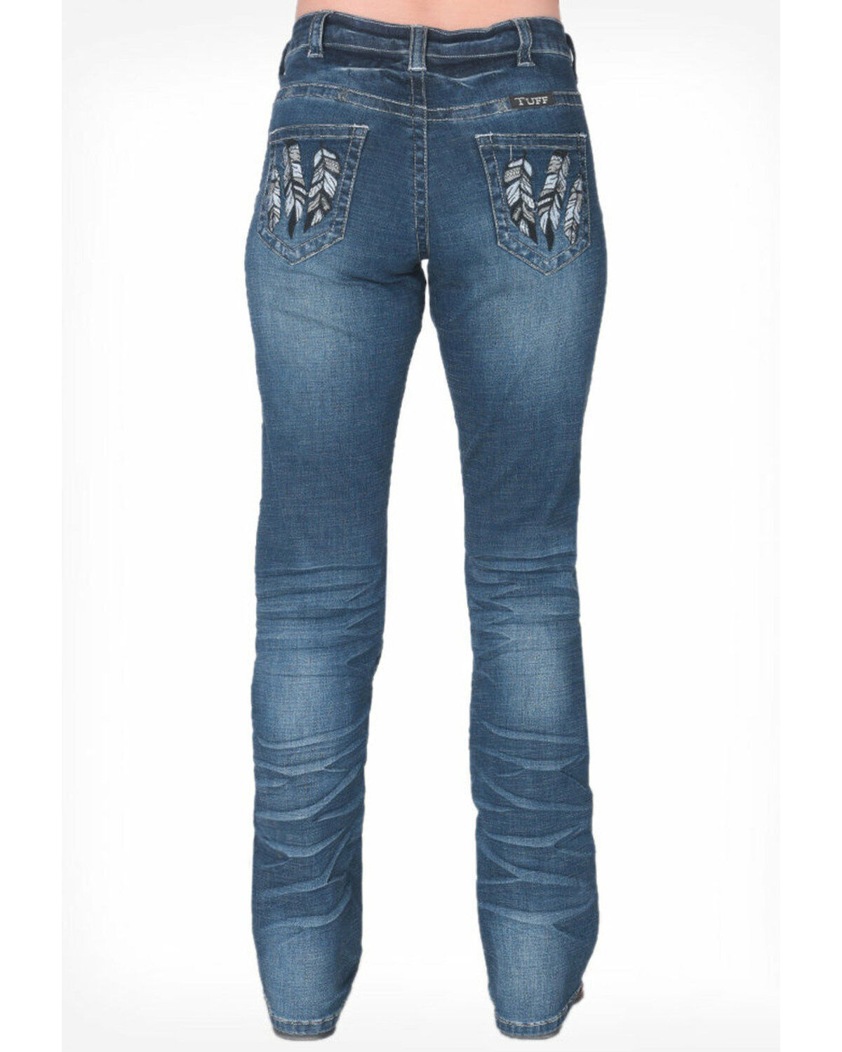 Image #3 - Cowgirl Tuff Women's Fly High Bootcut Jeans, Blue, hi-res