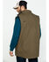 Hawx Men's Olive Canvas Sherpa Lined Work Vest , Olive, hi-res