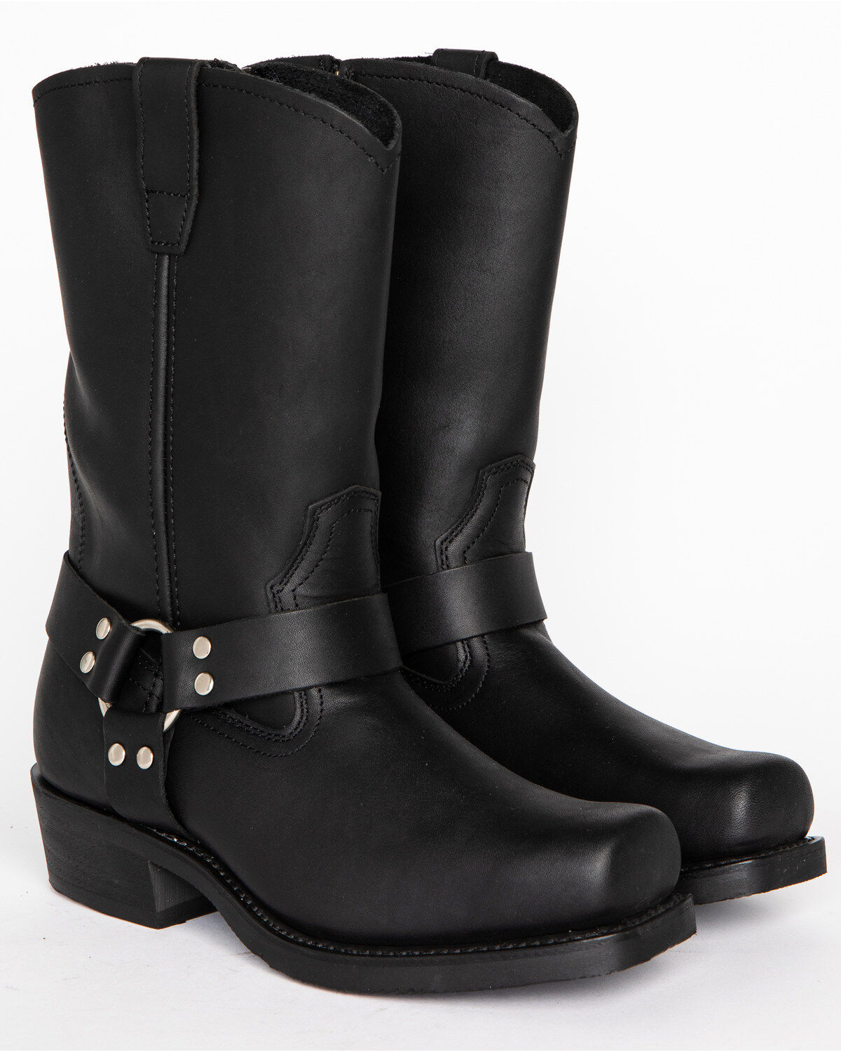 Image #1 - Cody James® Men's Zipper Harness Motorcycle Boots, , hi-res