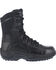 Reebok Men's Stealth 8" Lace-Up Black Side-Zip Work Boots - Soft Toe , Black, hi-res