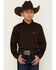 Image #1 - Cinch Boys' Solid Long Sleeve Button-Down Western Shirt, , hi-res