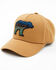 Image #1 - Brothers and Sons Men's Bear Scene Patch Ball Cap, Pecan, hi-res