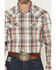 Image #3 - Cody James Men's Ridge Rider Plaid Print Long Sleeve Snap Western Shirt, Tan, hi-res