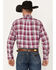 Image #4 - Ariat Men's Fosco Pro Stretch Plaid Button Down Western Shirt, Pink, hi-res