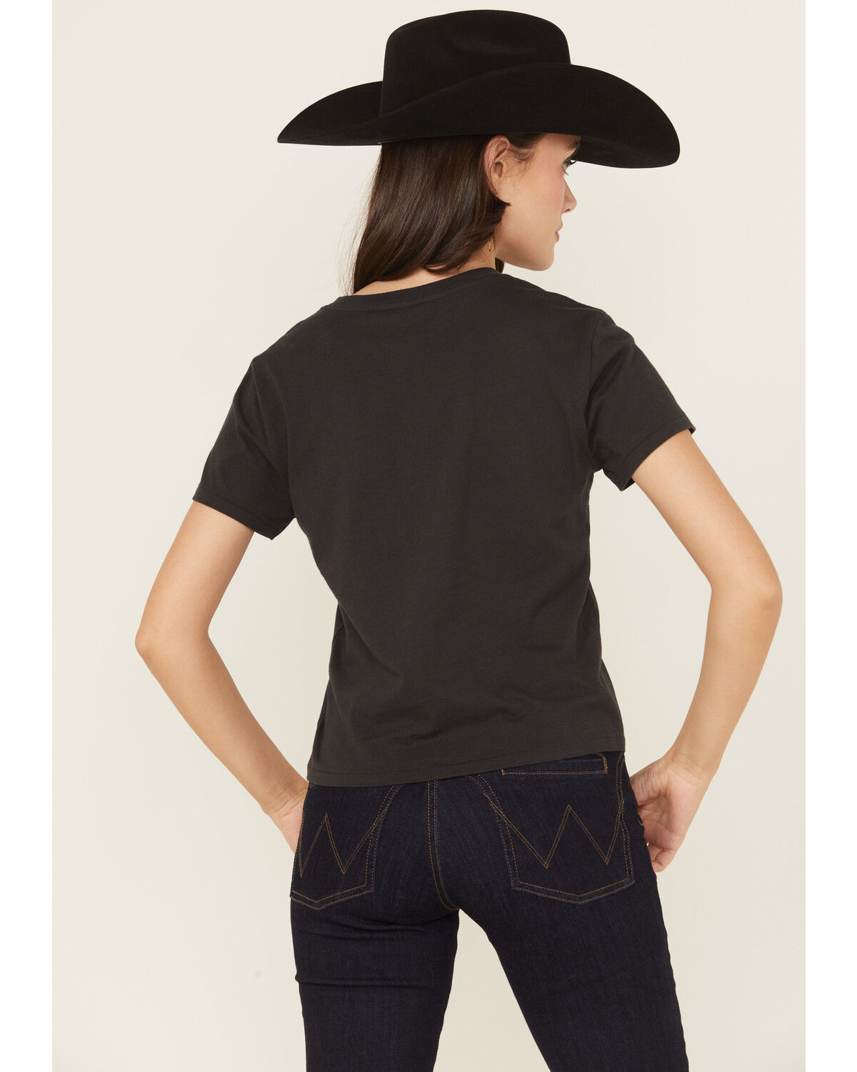 Image #4 - White Crow Women's Country & Western Short Sleeve Graphic Tee, Black, hi-res