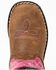 Image #6 - Shyanne Toddler Girls' Lil Lainie Western Boots - Round Toe, Brown/pink, hi-res