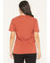Image #4 - Carhartt Women's Loose Fit Heavyweight Short Sleeve Pocket Work Tee, Red, hi-res