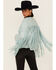Double D Ranch Women's Sonora Fringe Leather Jacket, Turquoise, hi-res