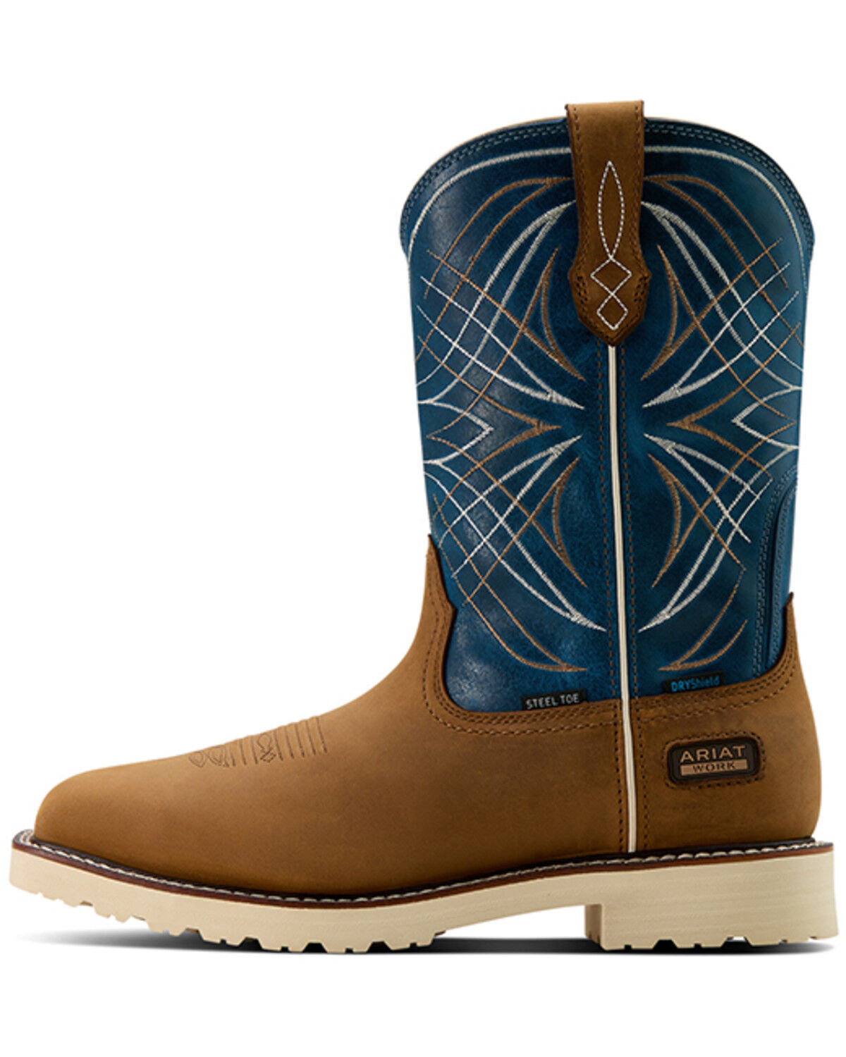 Image #2 - Ariat Men's Activator Waterproof Work Boots - Steel Toe, Brown, hi-res