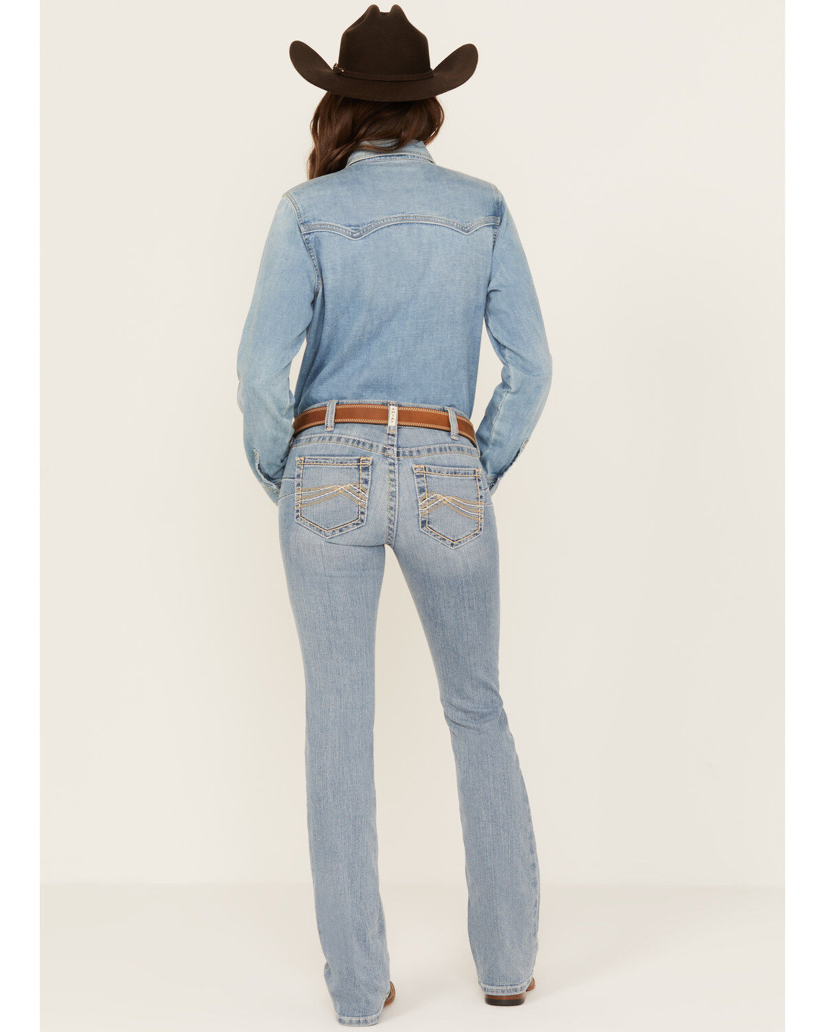 Product Name:  Ariat Women's Light Wash Mid Rise Kehlani Stretch Bootcut Jeans