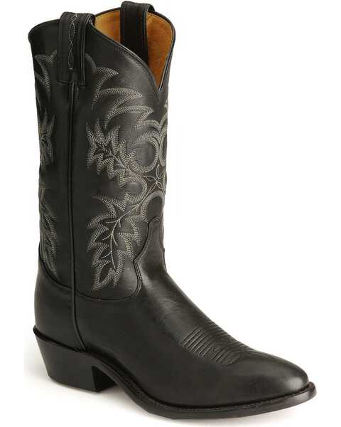 Tony Lama Men's Stallion Americana Western Boots, Black, hi-res