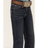 Image #4 - Wrangler Girls' "W" Swish Embroidery Bootcut Jeans, Indigo, hi-res