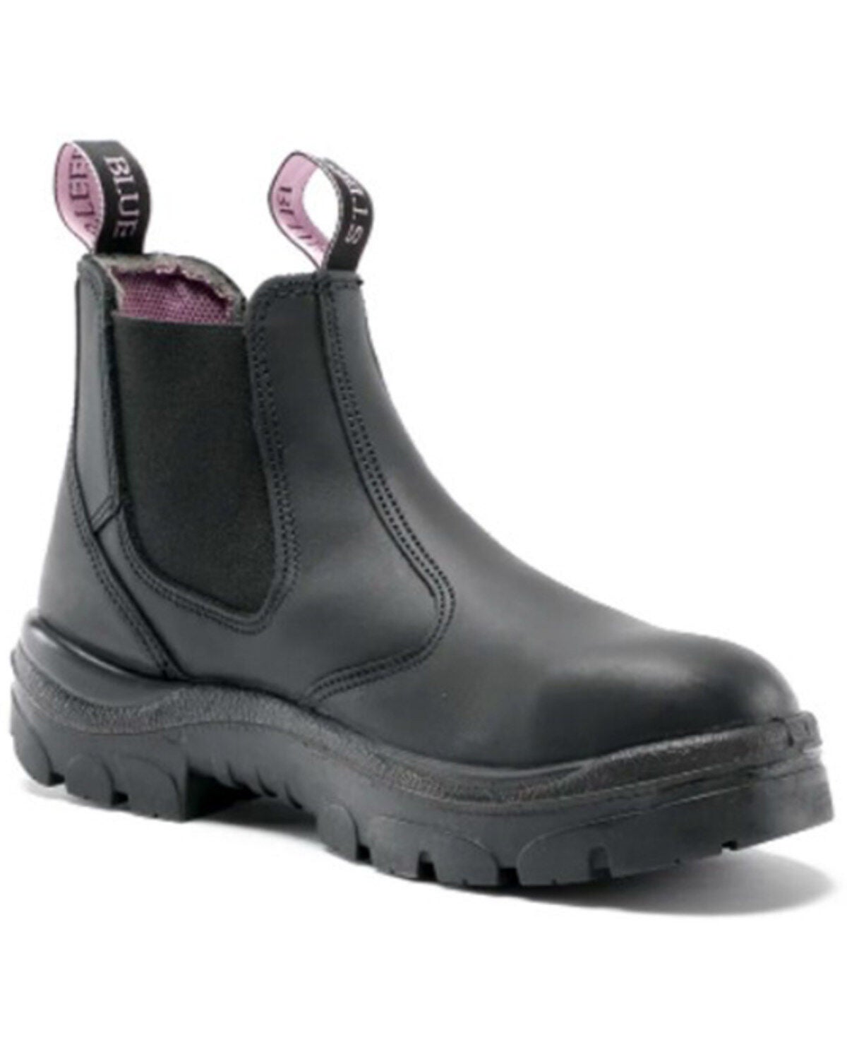 Steel Blue Women's Hobart 6" Water Resistant Work Boots - Steel Toe, Black, hi-res