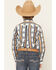 Image #4 - Ariat Boys' Striped Southwestern Long Sleeve Button-Down Western Shirt, Blue, hi-res