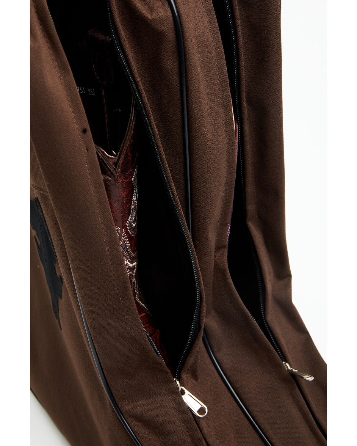 Image #2 - Boot Barn Long Horn Patch Boot Bag, Brown, hi-res