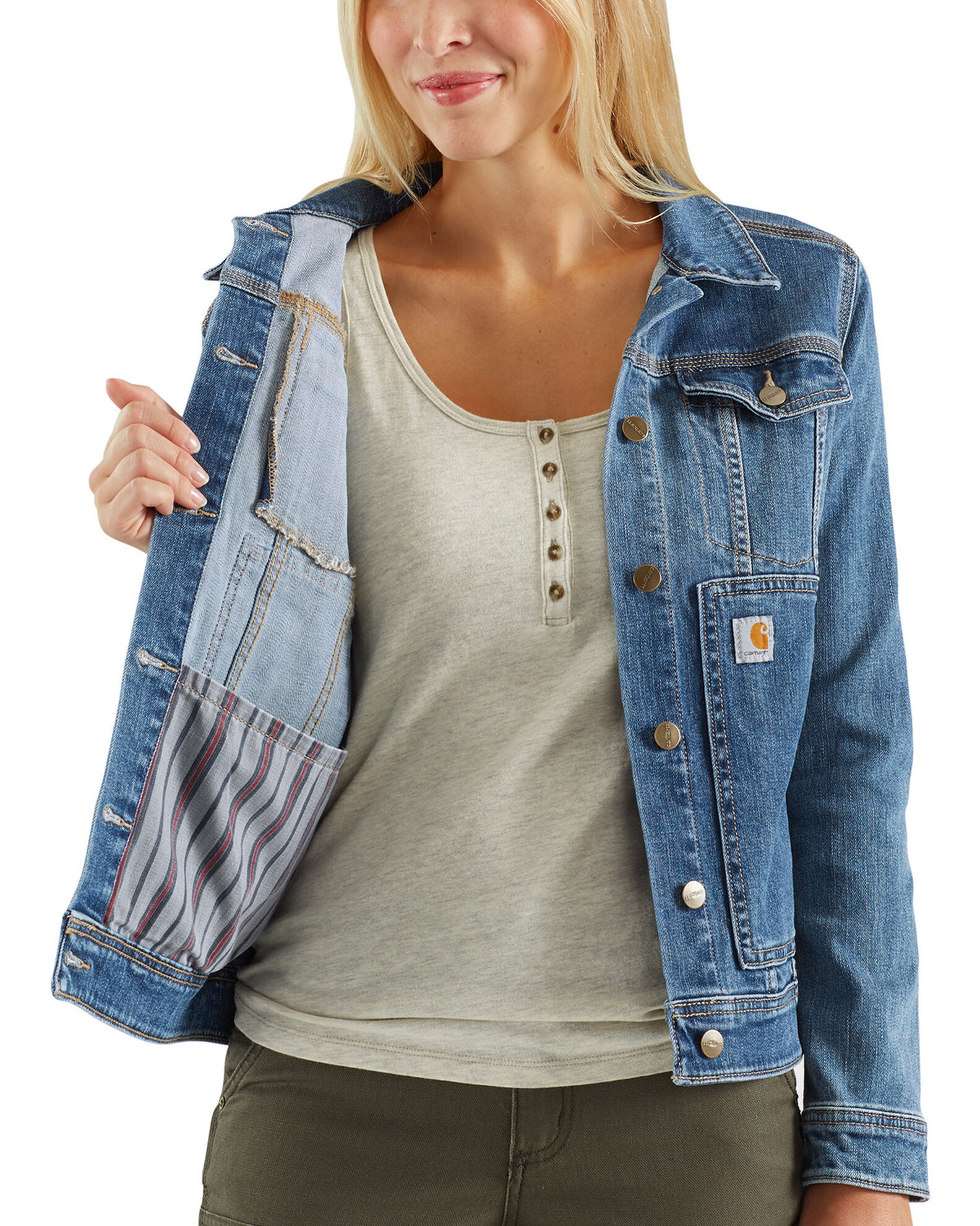 Carhartt denim jacket womens outlet