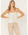 Shyanne Women's Beaded Cropped Cami Top, Off White, hi-res