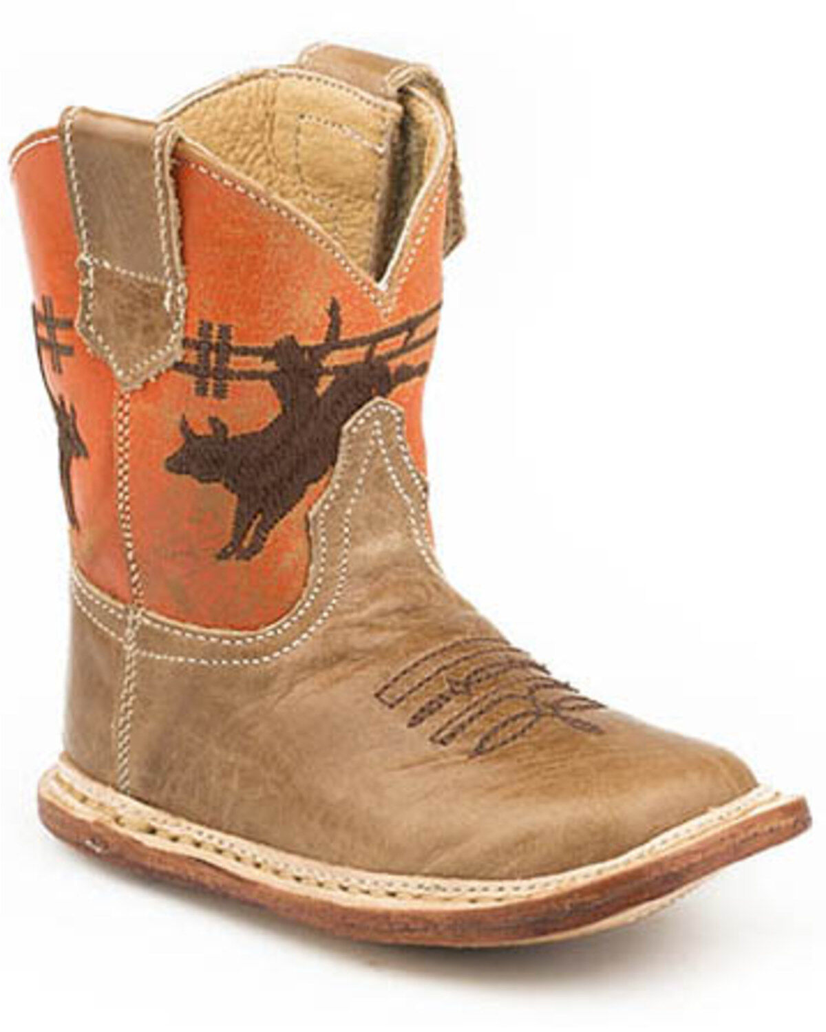 Image #1 - Roper Infant Girls' Waxy Western Boots - Square Toe, , hi-res