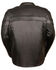 Image #3 - Milwaukee Leather Men's Sporty Scooter Crossover Jacket - 3X, Black, hi-res