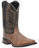 Laredo Men's Montana Western Boots - Broad Square Toe, Brown, hi-res