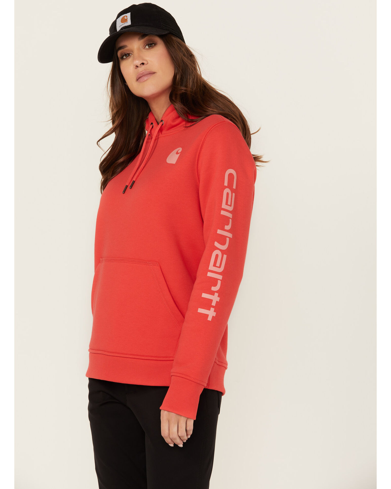 Women's carhartt best sale half zip sweatshirt