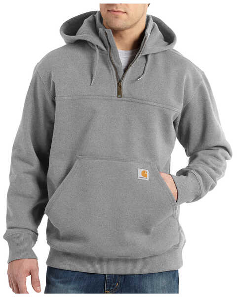 Image #2 - Carhartt Rain Defender Paxton Hooded Zip Mock Sweatshirt - Big & Tall, , hi-res