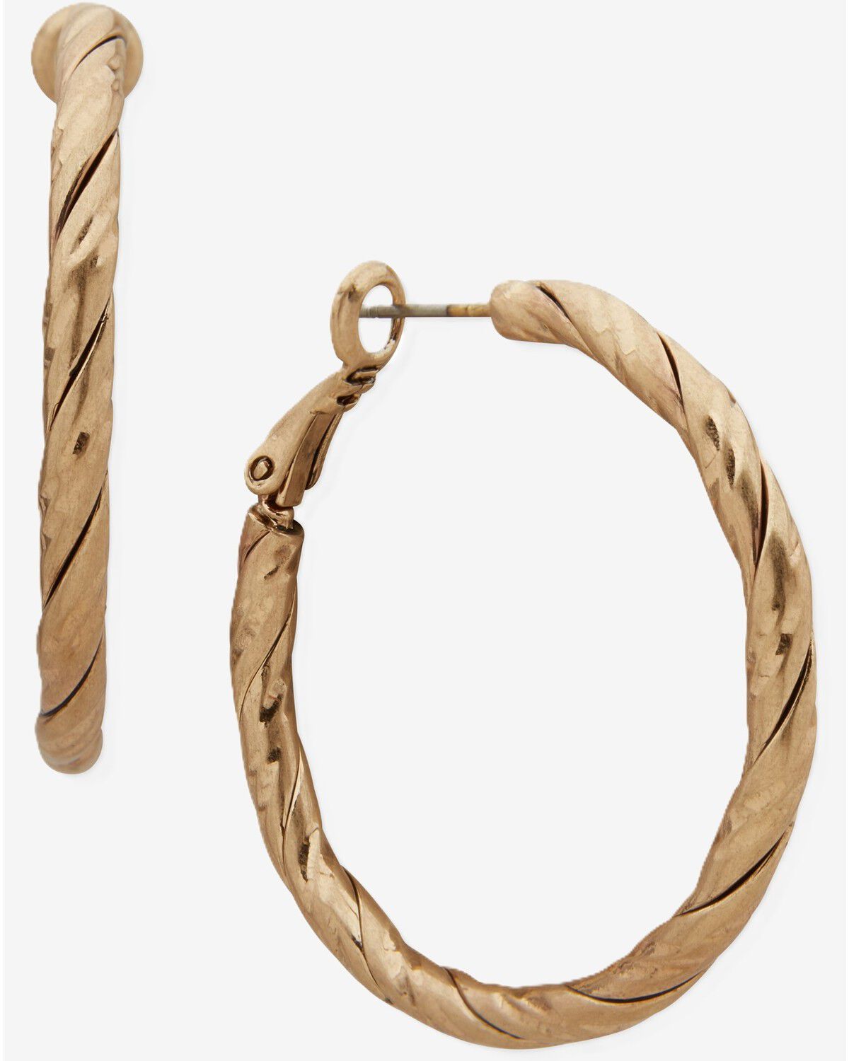 Image #1 - Lainey Wilson Women's Hoop Earrings, Gold, hi-res