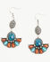Image #2 - Shyanne Women's American Heritage Cluster Earrings, Silver, hi-res