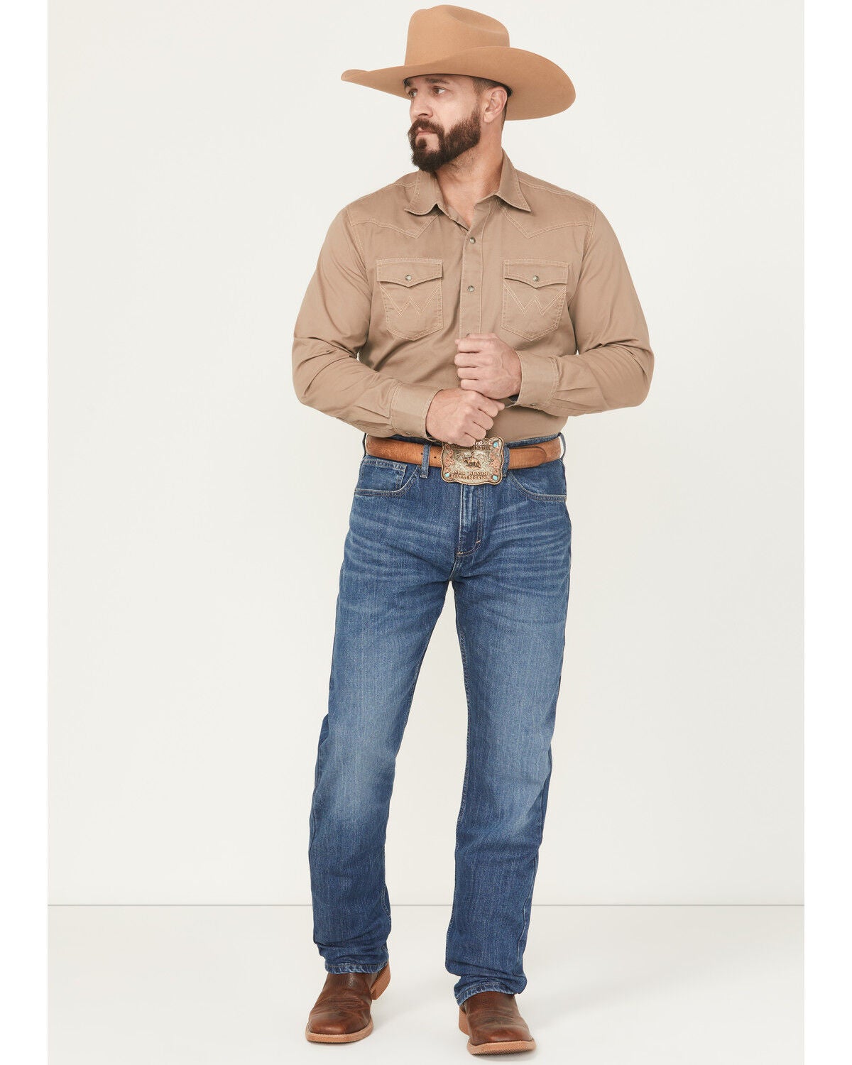 Wrangler 20X Men's 44MWX Nemby Medium Wash Slim Straight Stretch Denim Jeans, Medium Wash, hi-res